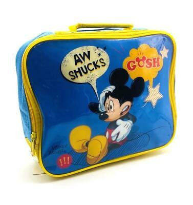 Disney Mickey Mouse ''Aw Shucks Gosh'' Insulated Lunch Bag RRP 6.99 CLEARANCE XL 3.99